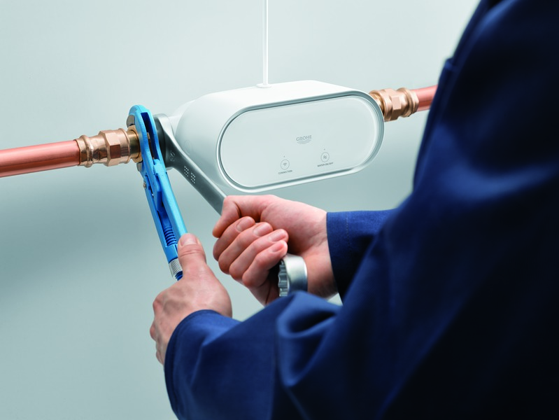 Der GROHE Sense Guard ist ein martes Wasser-Kontrollgerät