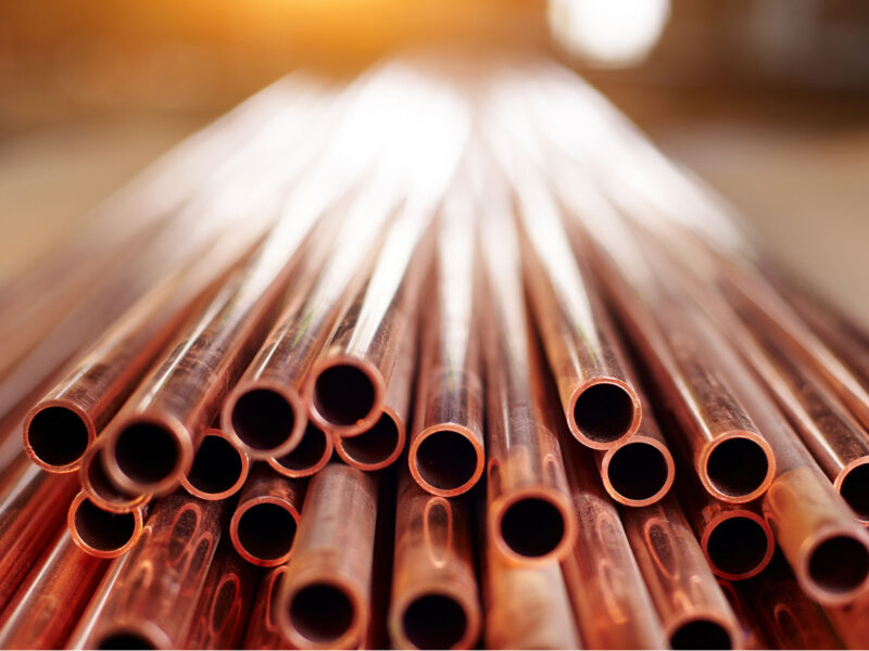 Foto von Kupferrohren