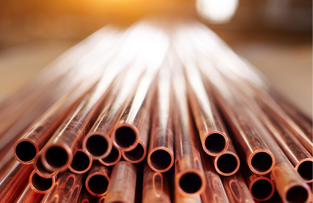 Foto von Kupferrohren